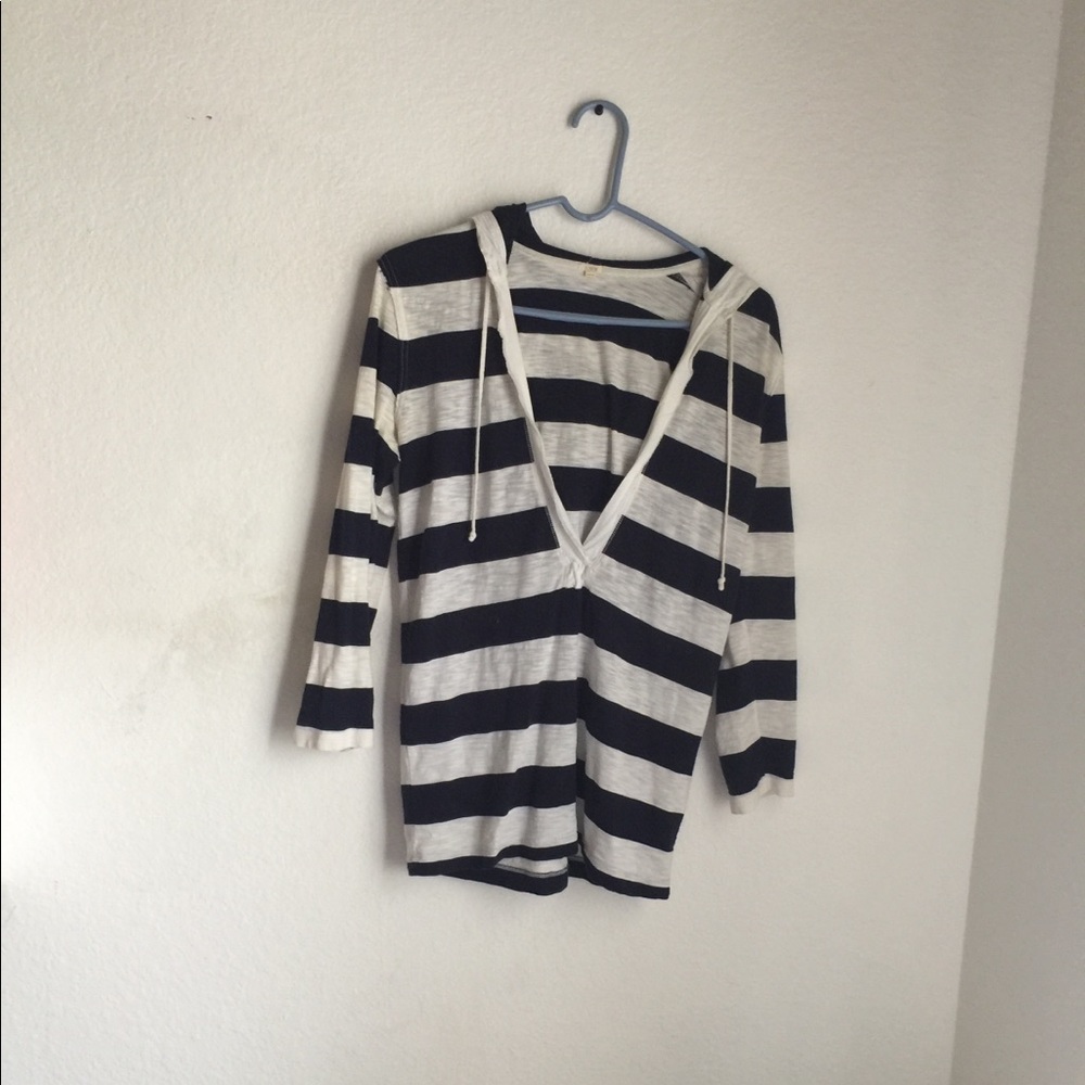 Navy and white cover up